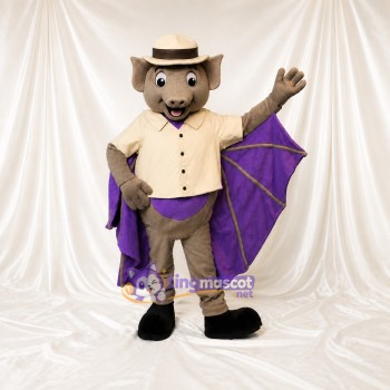 Bat Guide Mascot Costume Full Body for Adults Zoos