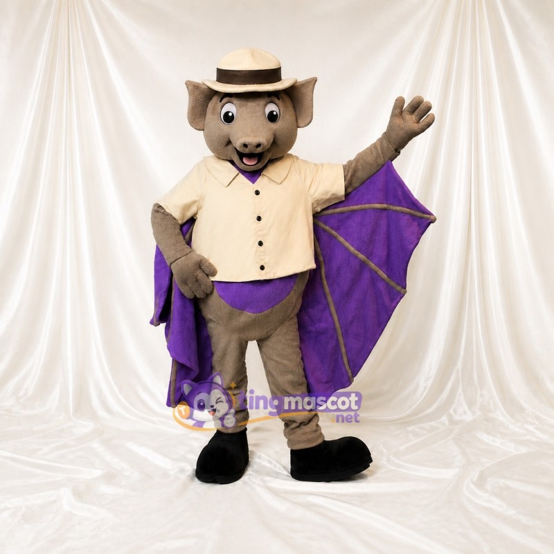 Bat Guide Mascot Costume Full Body for Adults Zoos
