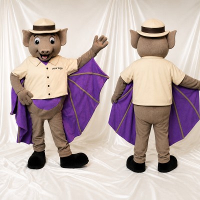 Bat Guide Mascot Costume Full Body for Adults Zoos