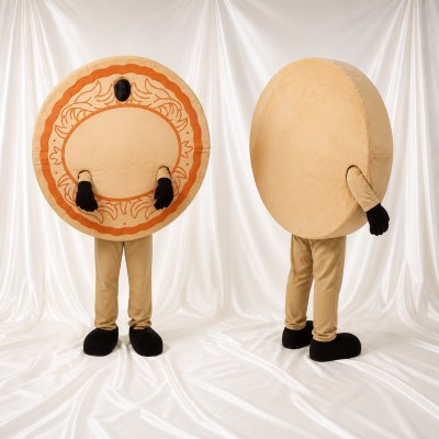Round Token Mascot Costume Full Body for Adults Stage Events