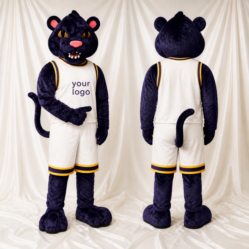 Panthère Athlète Costume de mascotte intégral pour adultes Événements sportifs