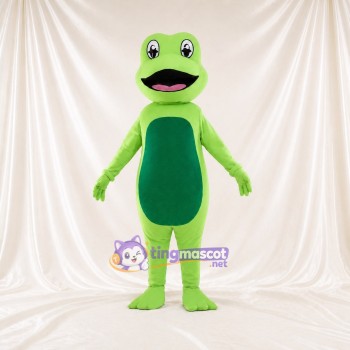 Grenouille verte lime Costume de mascotte intégral pour adultes Événements scolaires