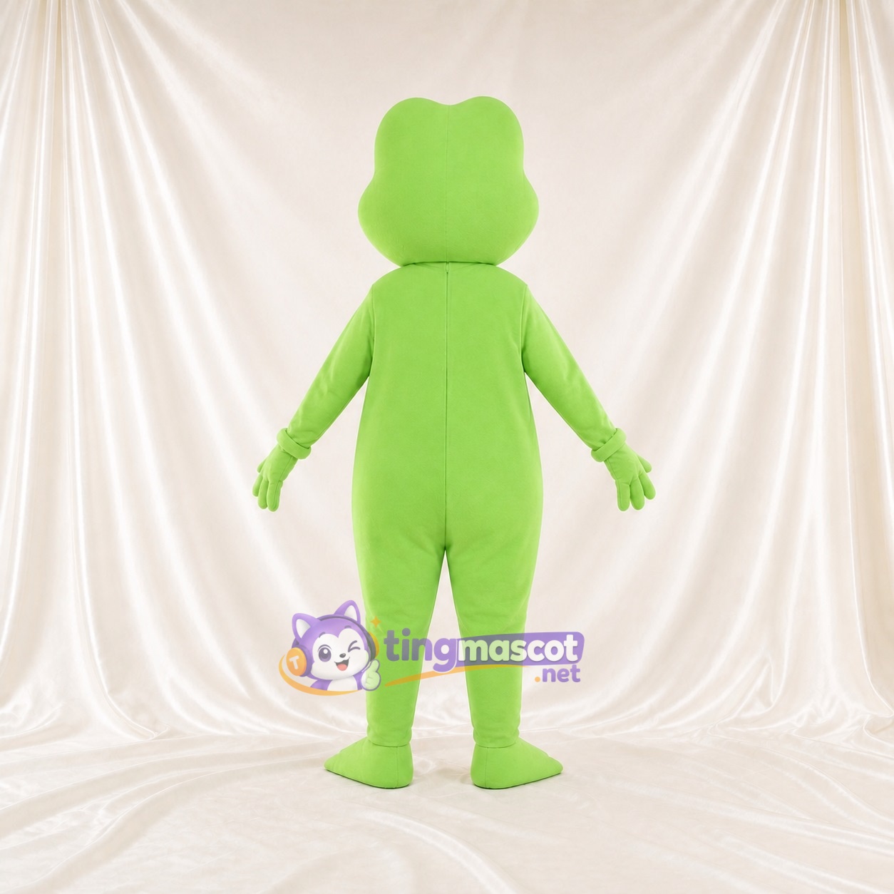 Limettengrüne Frosch Maskottchenkostüm Ganzkörper für Erwachsene Schulveranstaltungen Limettengrüne Frosch Maskottchenkostüm Ganzkörper für Erwachsene Schulveranstaltungen
