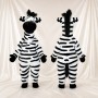 Zebra Mascot Costume Full Body for Adults Zoos