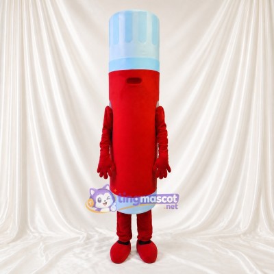 Red Marker Pen Mascot Costume Full Body for Adults School Events