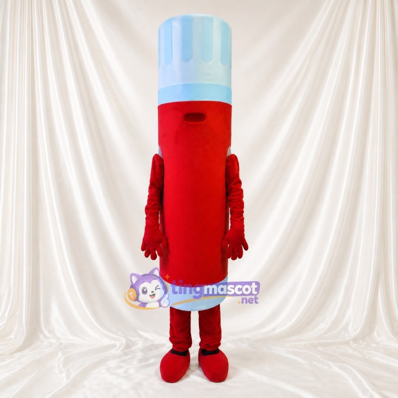 Red Marker Pen Mascot Costume Full Body for Adults School Events