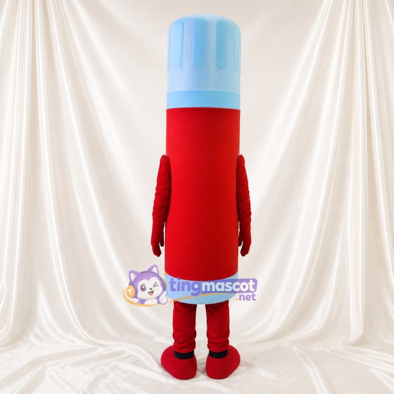 Red Marker Pen Mascot Costume Full Body for Adults School Events