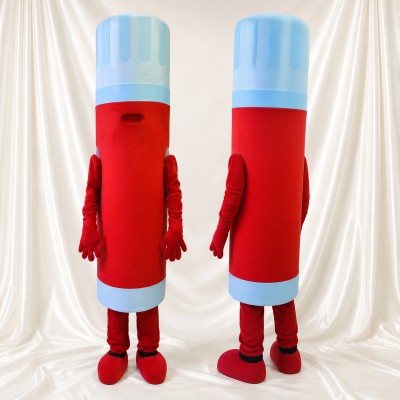 Red Marker Pen Mascot Costume Full Body for Adults School Events