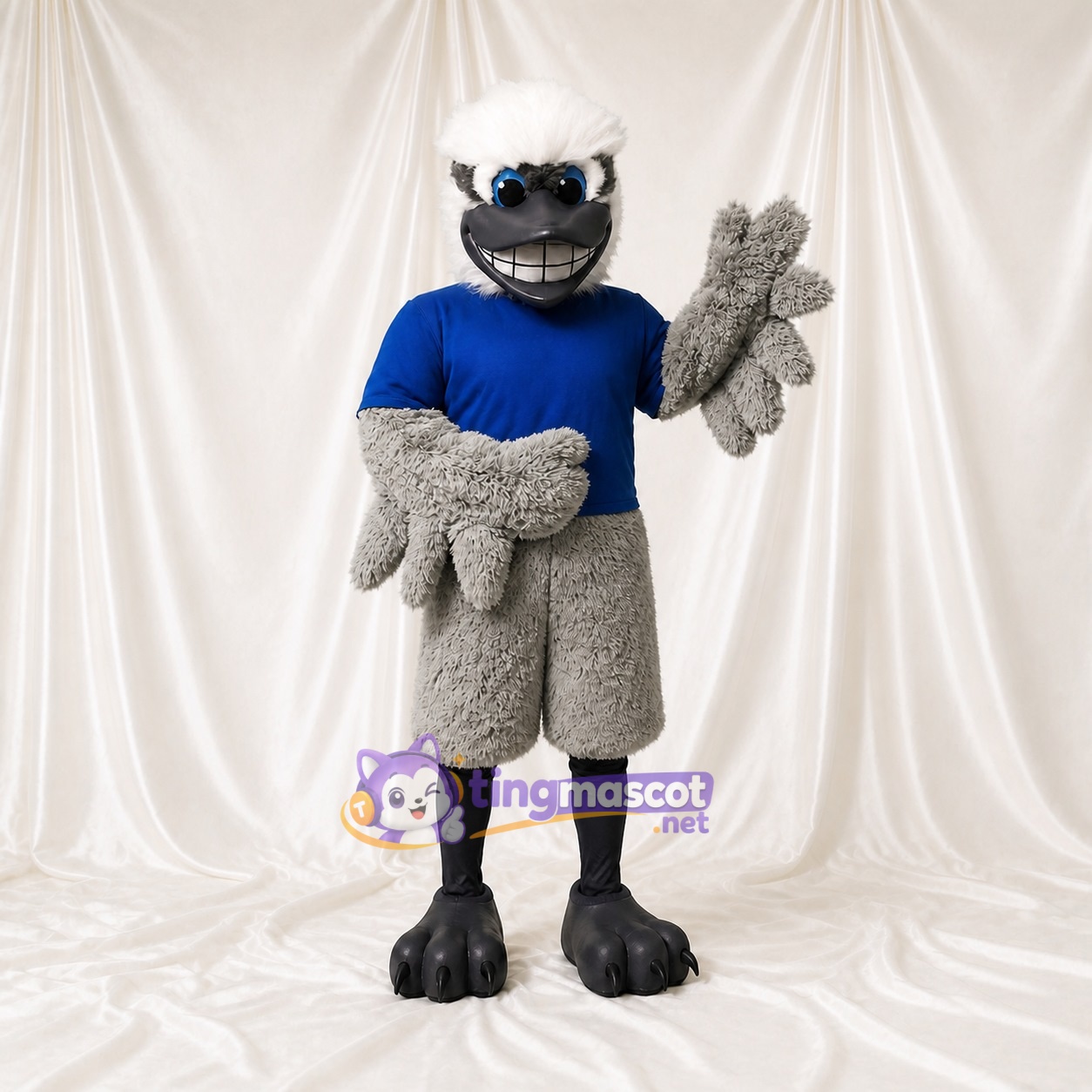 Bald Eagle Athlete Mascot Costume Full Body for Adults Sports Events Bald Eagle Athlete Mascot Costume Full Body for Adults Sports Events