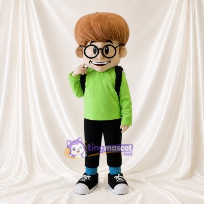 Écolier Costume de mascotte intégral pour adultes Événements scolaires