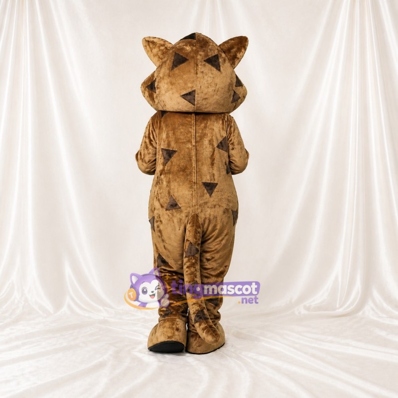 Angular Patchwork Cat Mascot Costume Full Body for Adults School Events