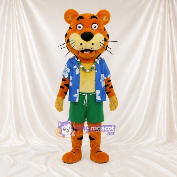 Tigre Touriste Costume de mascotte intégral pour adultes Événements scolaires