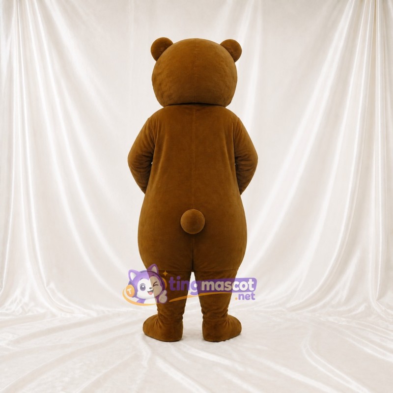 Ours à ventre fauve Costume de mascotte intégral pour adultes Événements scolaires