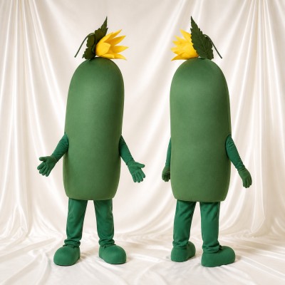 Sunflower Plant Mascot Costume Full Body for Adults School Events