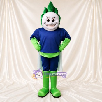 Artichoke Superhero Mascot Costume Full Body for Adults Food Events
