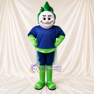 Artichoke Superhero Mascot Costume Full Body for Adults Food Events