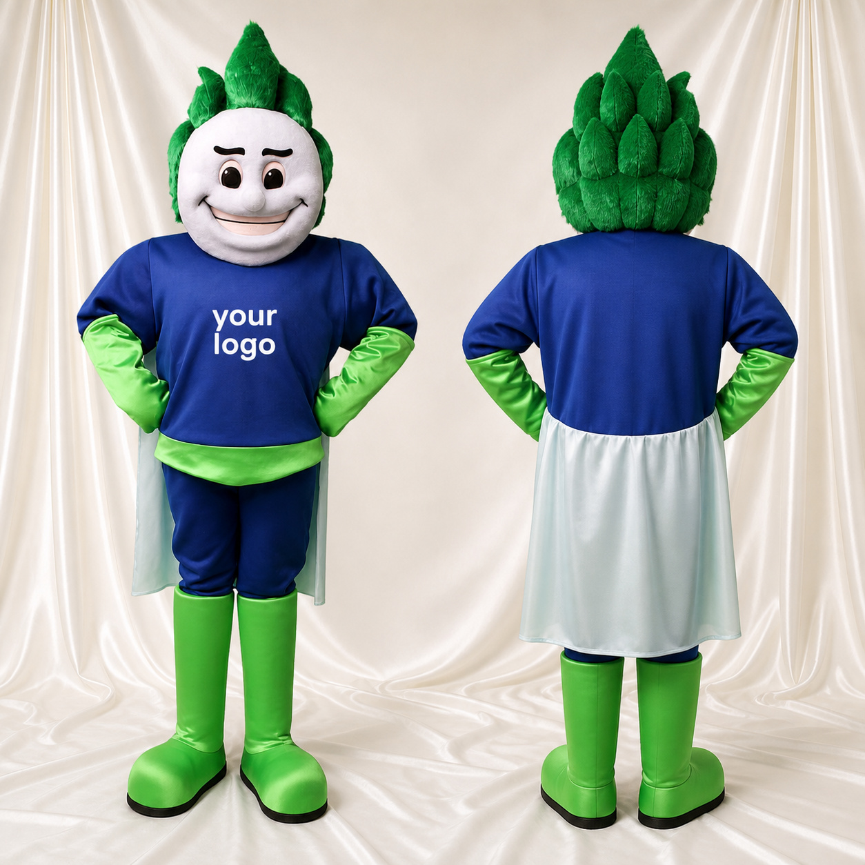 Artichoke Superhero Mascot Costume Full Body for Adults Food Events Artichoke Superhero Mascot Costume Full Body for Adults Food Events