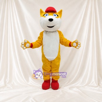 Fox Athlete Mascot Costume Full Body for Adults Sports Events