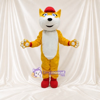 Fox Athlete Mascot Costume Full Body for Adults Sports Events