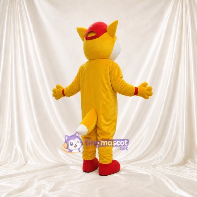 Fox Athlete Mascot Costume Full Body for Adults Sports Events