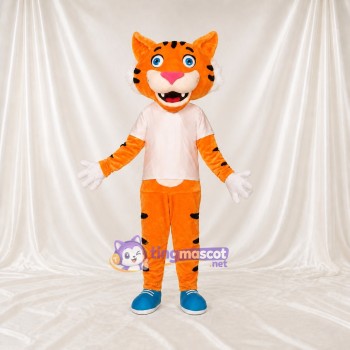 Tigre Athlète Costume de mascotte intégral pour adultes Événements sportifs