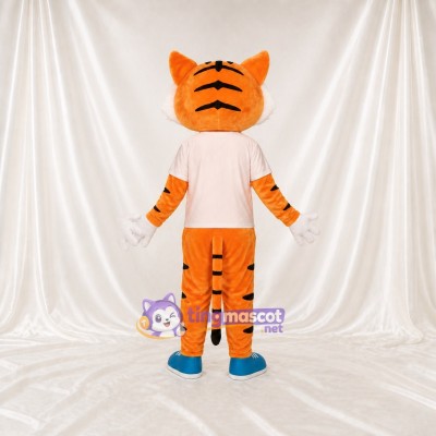 Tigre Athlète Costume de mascotte intégral pour adultes Événements sportifs