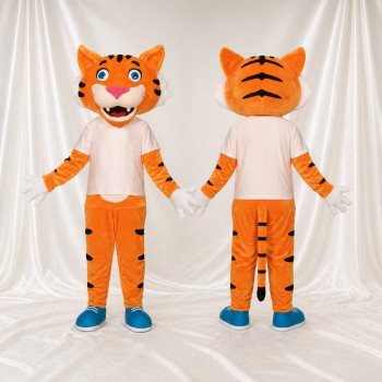 Tigre Athlète Costume de mascotte intégral pour adultes Événements sportifs