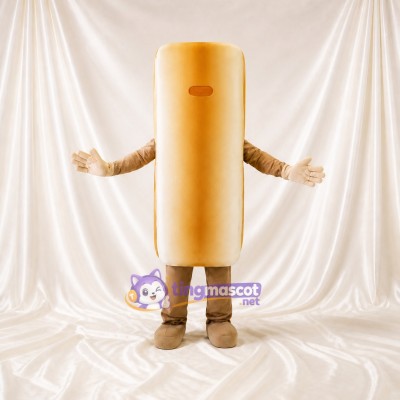 Bread Loaf Mascot Costume Full Body for Adults Food Events