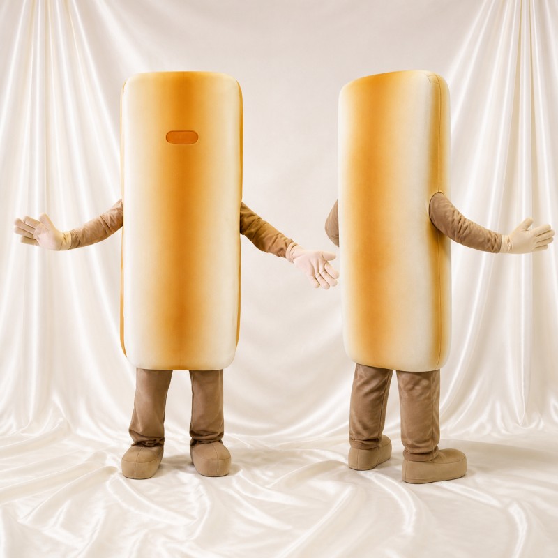 Bread Loaf Mascot Costume Full Body for Adults Food Events