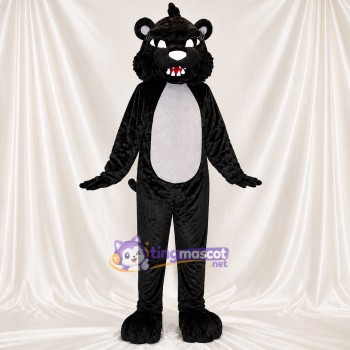 Panthère à ventre blanc Costume de mascotte intégral pour adultes Événements sportifs