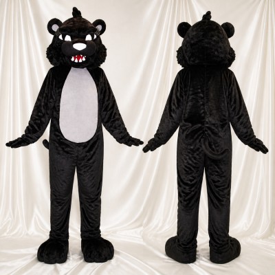 White Belly Panther Mascot Costume Full Body for Adults Sports Events