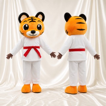Tigre Artiste Martial Costume de mascotte intégral pour adultes Arts Martiaux