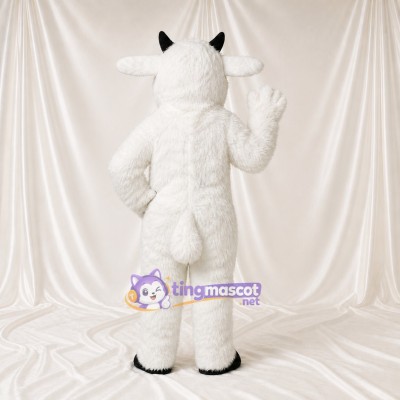 White Goat Mascot Costume Full Body for Adults Food Events