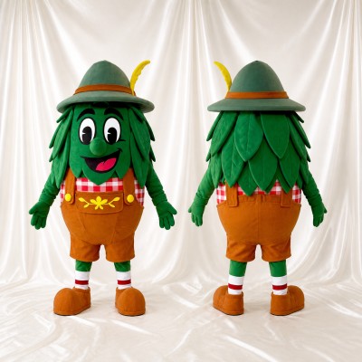 Leafy Alpine Character Mascot Costume Full Body for Adults Stage Events