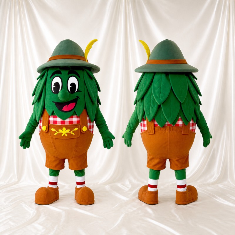 Leafy Alpine Character Mascot Costume Full Body for Adults Stage Events