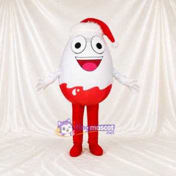 Ei Figur Maskottchenkostüm Ganzkörper für Erwachsene Weihnachten
