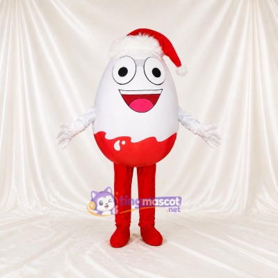 Ei Figur Maskottchenkostüm Ganzkörper für Erwachsene Weihnachten