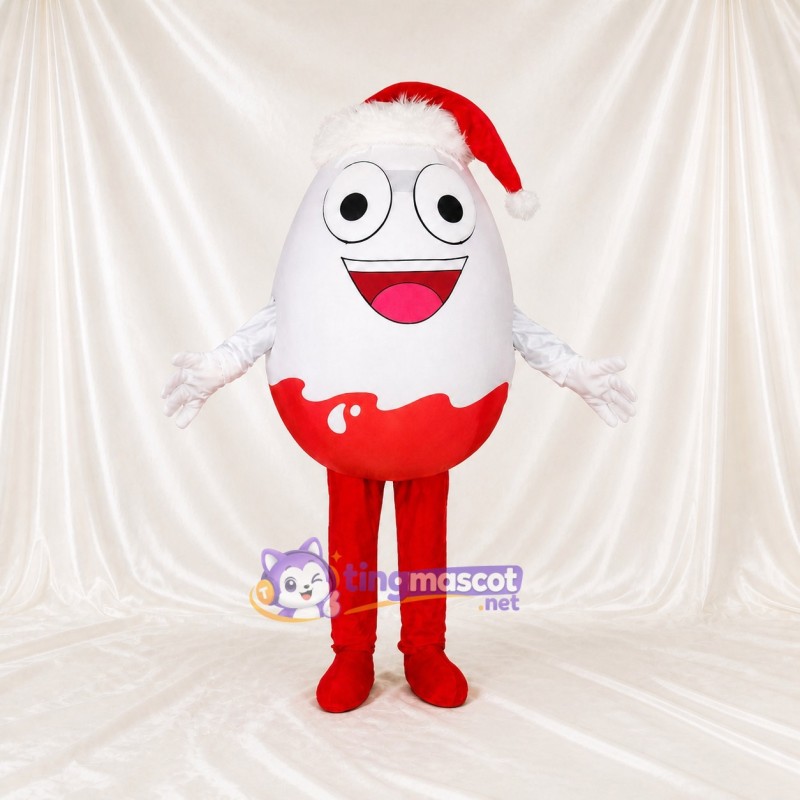 Ei Figur Maskottchenkostüm Ganzkörper für Erwachsene Weihnachten