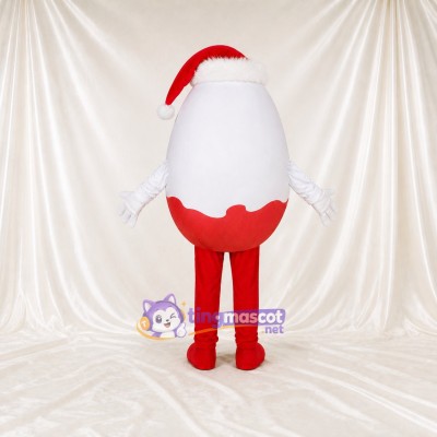 Ei Figur Maskottchenkostüm Ganzkörper für Erwachsene Weihnachten