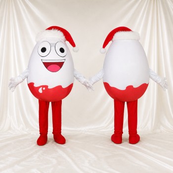 Ei Figur Maskottchenkostüm Ganzkörper für Erwachsene Weihnachten