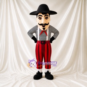 Gentleman Historique Costume de mascotte intégral pour adultes Événements de scène