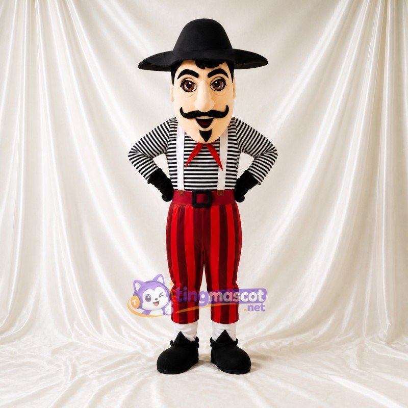 Historical Gentleman Mascot Costume Full Body for Adults Stage Events