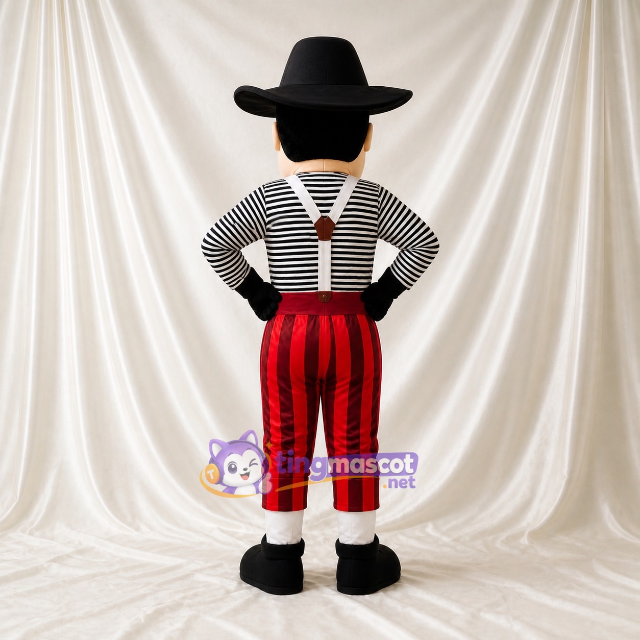 Historical Gentleman Mascot Costume Full Body for Adults Stage Events Historical Gentleman Mascot Costume Full Body for Adults Stage Events