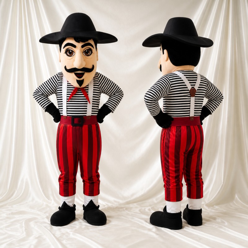 Historical Gentleman Mascot Costume Full Body for Adults Stage Events