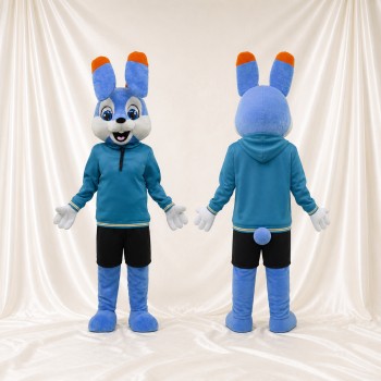 Lapin athlète Costume de mascotte intégral pour adultes Événements sportifs