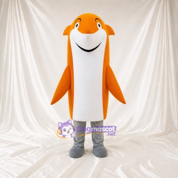 Requin Orange Costume de mascotte intégral pour adultes Aquariums