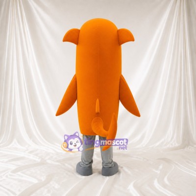 Orange Shark Mascot Costume Full Body for Adults Aquariums