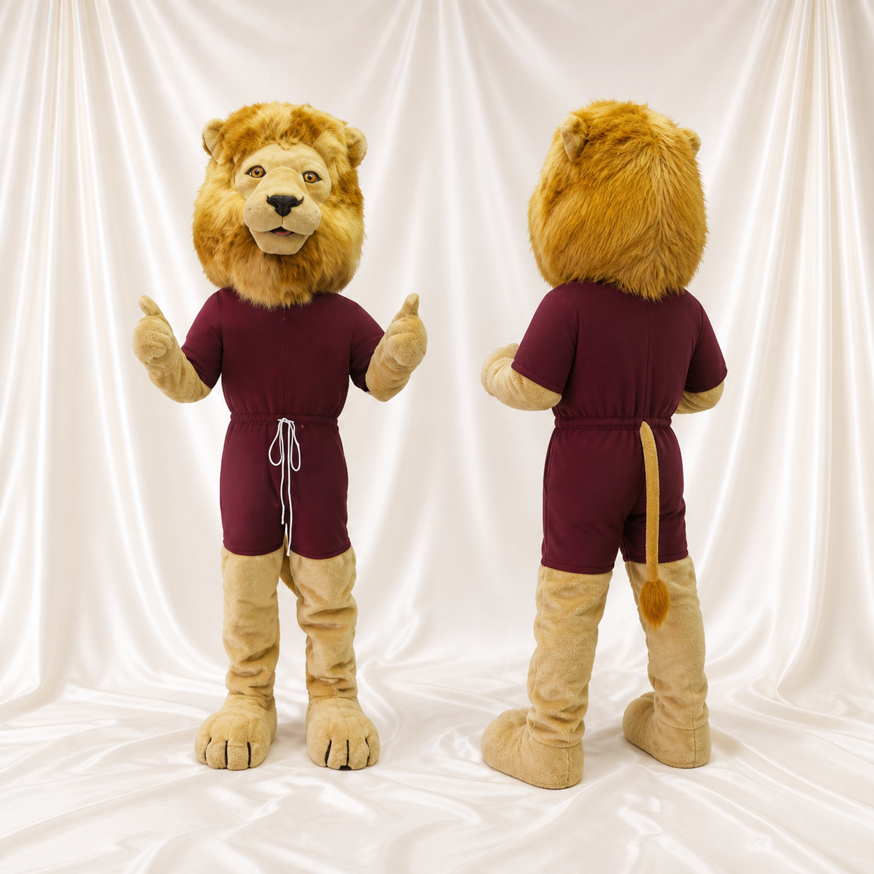 Lion Athlete Mascot Costume Full Body for Adults Sports Events Lion Athlete Mascot Costume Full Body for Adults Sports Events