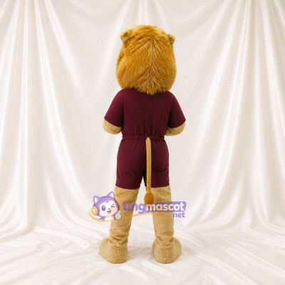 Lion Athlete Mascot Costume Full Body for Adults Sports Events