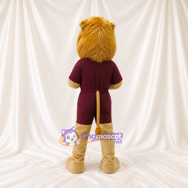 Lion Athlete Mascot Costume Full Body for Adults Sports Events